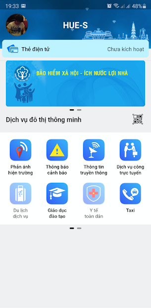 Screenshots Tải app Hue-S: Khai báo y tế, phản ánh môi trường, trật tự đô thị