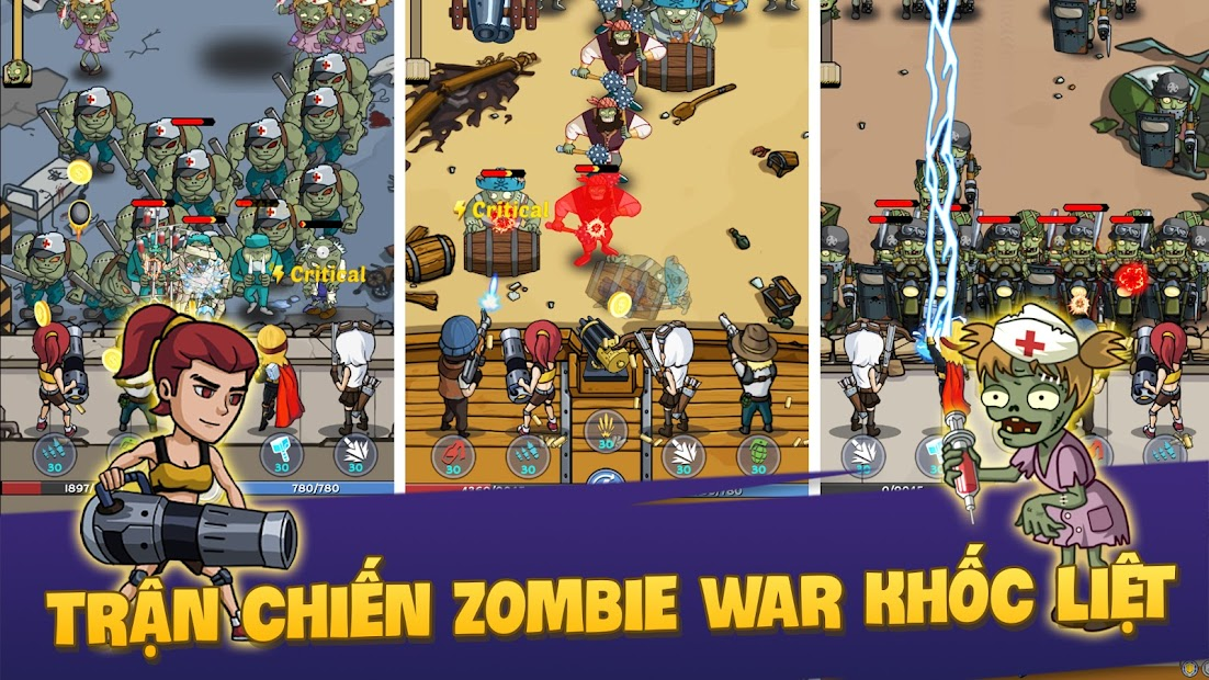 Screenshots Tải Zombie War: Đại chiến Zombie và thủ thành