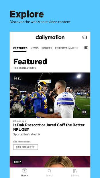 Screenshots Dailymotion - Nơi hội tụ các video quan trọng