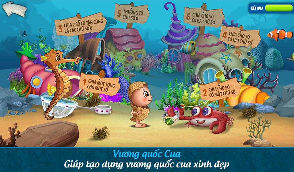 Screenshots App Đậu lém phiêu lưu ký - Toán lớp 4: Ứng dụng học toán lớp 4 dành cho bé