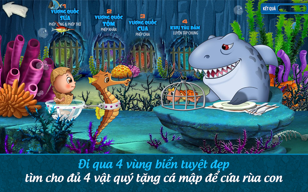 Screenshots App Đậu lém phiêu lưu ký - Toán lớp 4: Ứng dụng học toán lớp 4 dành cho bé