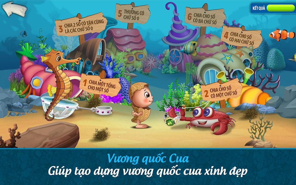 Screenshots App Đậu lém phiêu lưu ký - Toán lớp 4: Ứng dụng học toán lớp 4 dành cho bé