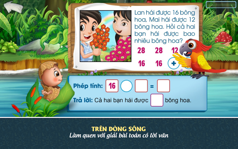 Screenshots App Đậu Lém phiêu lưu ký - Toán lớp 1: Ứng dụng học toán lớp 1 dành cho bé