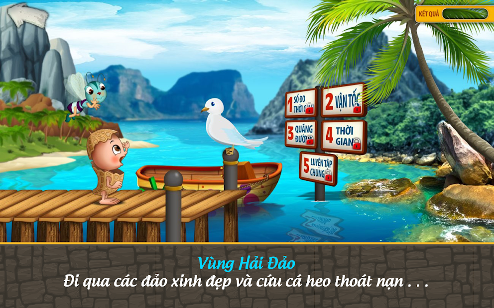 Screenshots App Đậu Lém phiêu lưu ký - Toán lớp 5: Ứng dụng học toán lớp 5 dành cho bé