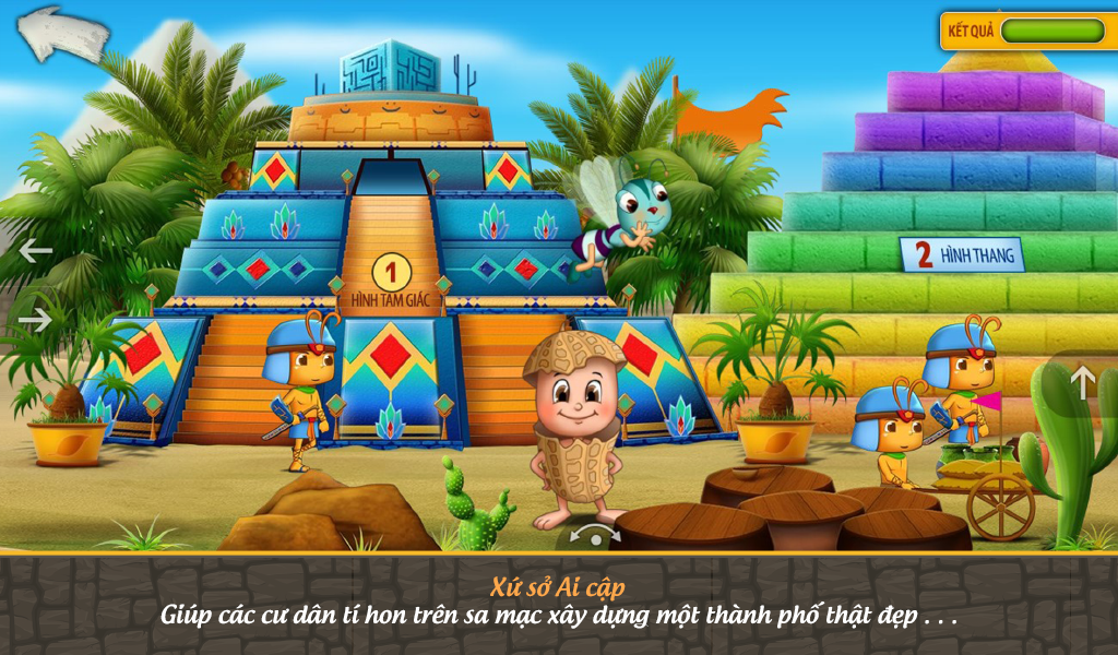 Screenshots App Đậu Lém phiêu lưu ký - Toán lớp 5: Ứng dụng học toán lớp 5 dành cho bé