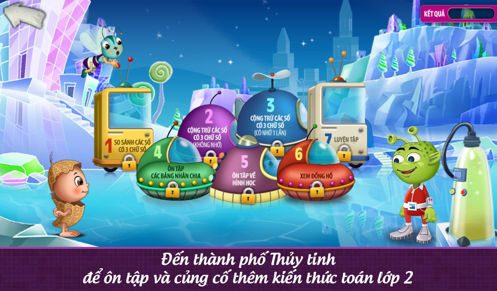 Screenshots App Đậu Lém phiêu lưu ký - Toán lớp 3: Ứng dụng học toán lớp 3 dành cho bé