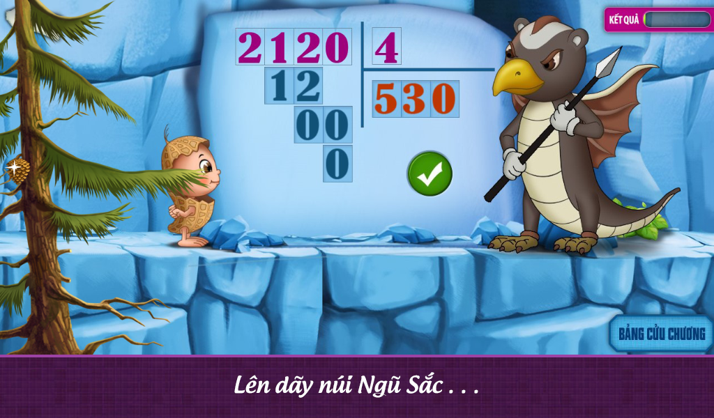 Screenshots App Đậu Lém phiêu lưu ký - Toán lớp 3: Ứng dụng học toán lớp 3 dành cho bé