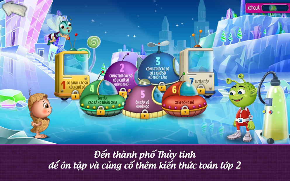 Screenshots App Đậu Lém phiêu lưu ký - Toán lớp 3: Ứng dụng học toán lớp 3 dành cho bé