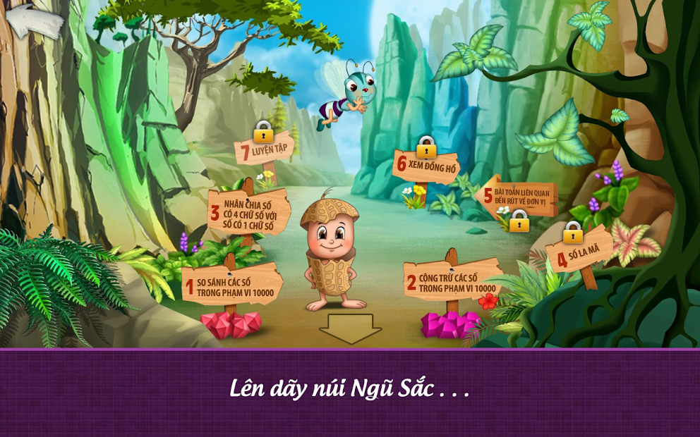 Screenshots App Đậu Lém phiêu lưu ký - Toán lớp 3: Ứng dụng học toán lớp 3 dành cho bé