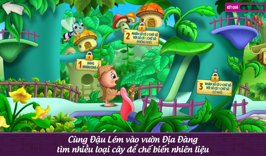 Screenshots App Đậu Lém phiêu lưu ký - Toán lớp 3: Ứng dụng học toán lớp 3 dành cho bé