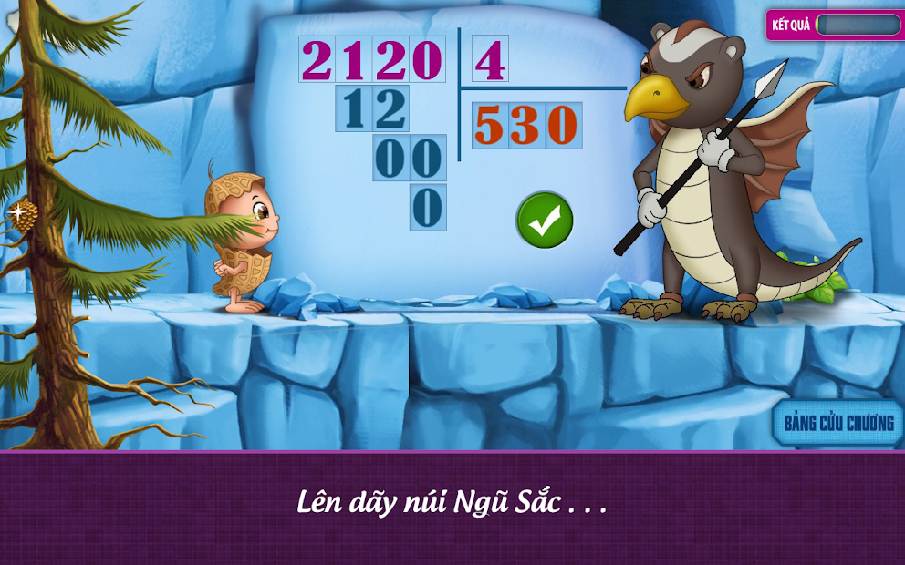 Screenshots App Đậu Lém phiêu lưu ký - Toán lớp 3: Ứng dụng học toán lớp 3 dành cho bé