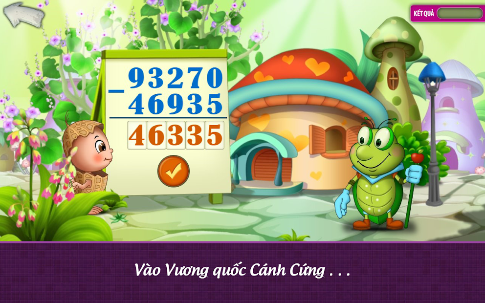 Screenshots App Đậu Lém phiêu lưu ký - Toán lớp 3: Ứng dụng học toán lớp 3 dành cho bé