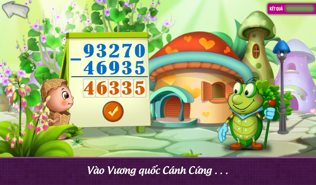 Screenshots App Đậu Lém phiêu lưu ký - Toán lớp 3: Ứng dụng học toán lớp 3 dành cho bé