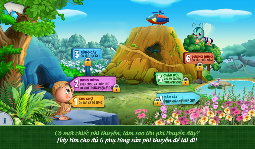 Screenshots Đậu Lém phiêu lưu ký - Toán lớp 2: Ứng dụng học toán lớp 2 dành cho bé