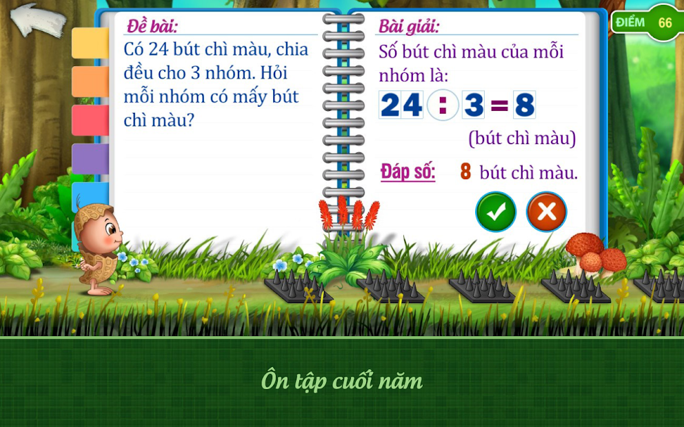 Screenshots Đậu Lém phiêu lưu ký - Toán lớp 2: Ứng dụng học toán lớp 2 dành cho bé