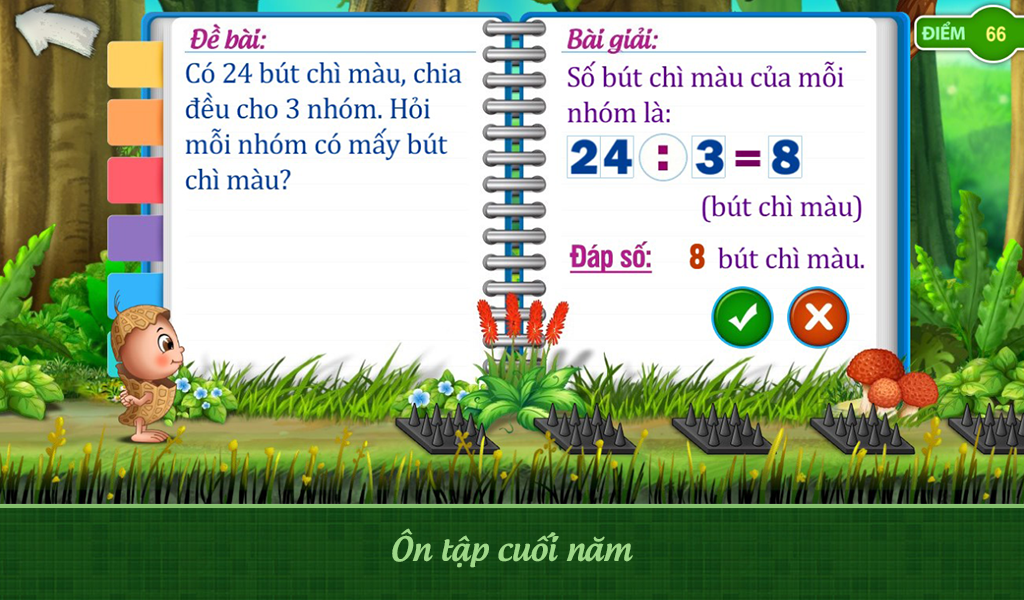 Screenshots Đậu Lém phiêu lưu ký - Toán lớp 2: Ứng dụng học toán lớp 2 dành cho bé