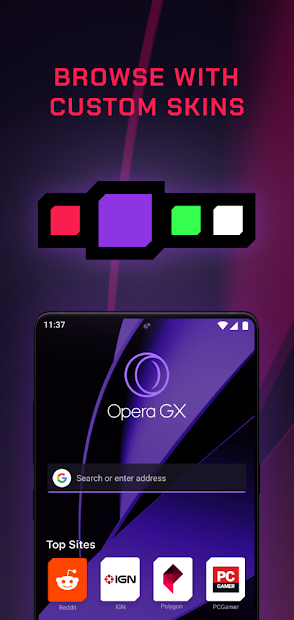 Screenshots Opera GX: Trình duyệt trò chơi đầu tiên trên PC, điện thoại