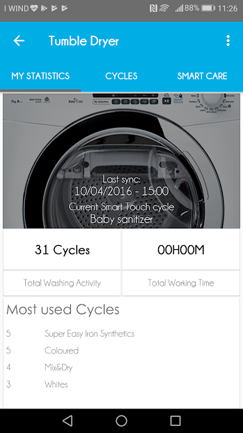 Screenshots Candy Smart Touch - Ứng dụng quản lý và điều khiển thiết bị gia dụng