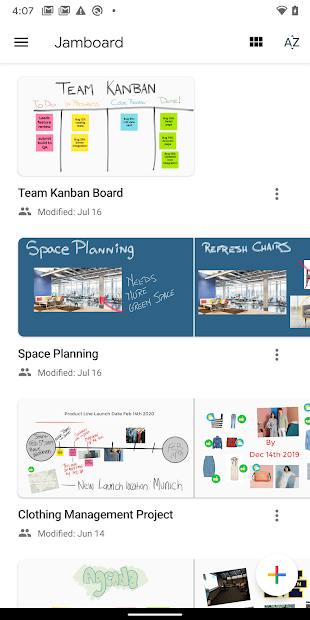 Screenshots Jamboard - Bảng trắng tương tác trực tuyến của Google