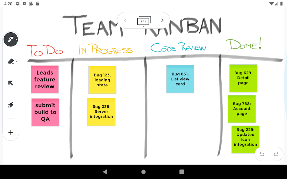 Screenshots Jamboard - Bảng trắng tương tác trực tuyến của Google