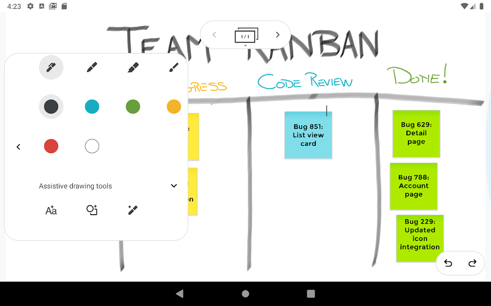 Screenshots Jamboard - Bảng trắng tương tác trực tuyến của Google