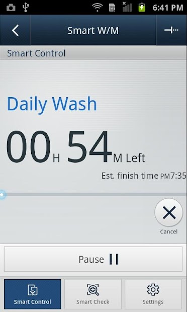Screenshots Samsung Smart Washer - Ứng dụng quản lý máy giặt, máy sấy Samsung