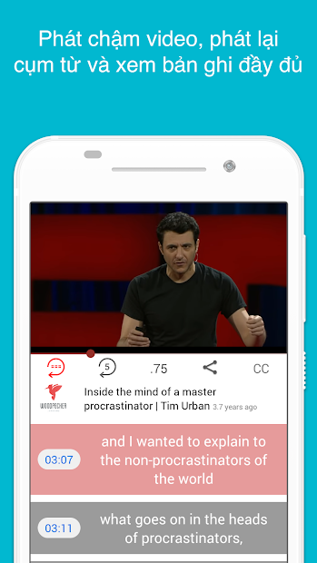Screenshots App Woodpecker: Ứng dụng học tiếng Anh qua video cực hữu ích