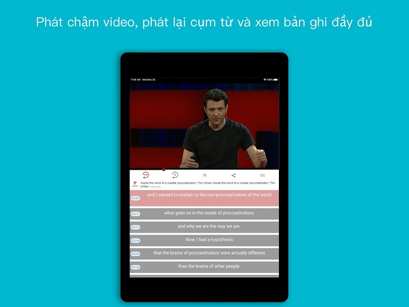 Screenshots App Woodpecker: Ứng dụng học tiếng Anh qua video cực hữu ích