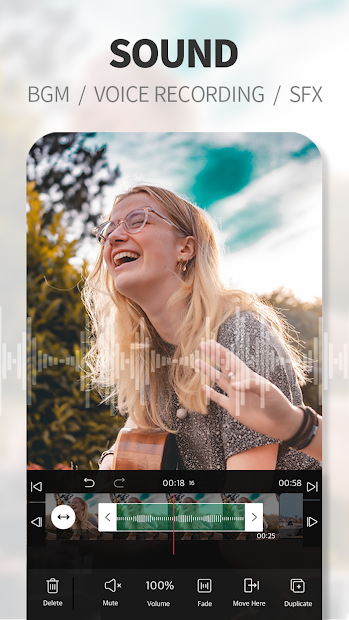 Screenshots App Vllo: Ứng dụng chỉnh sửa video trọn bộ nhạc, văn bản, bộ lọc,...