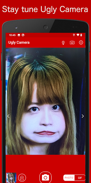 Screenshots App Ugly Camera: Ứng dụng tạo ảnh "tự sướng" hài hước