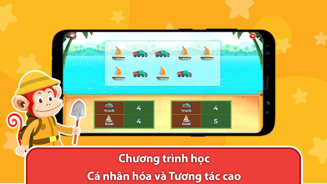 Screenshots App Monkey Math: Ứng dụng học toán tiếng Anh dành cho trẻ