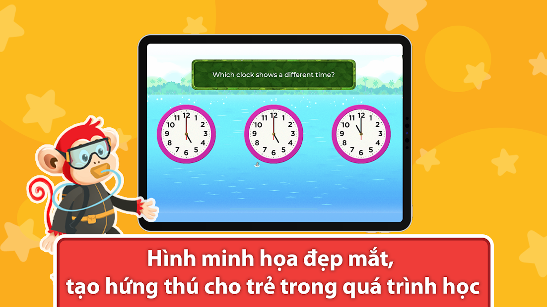 Screenshots App Monkey Math: Ứng dụng học toán tiếng Anh dành cho trẻ