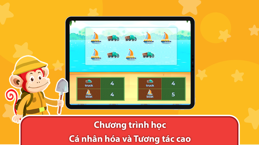 Screenshots App Monkey Math: Ứng dụng học toán tiếng Anh dành cho trẻ