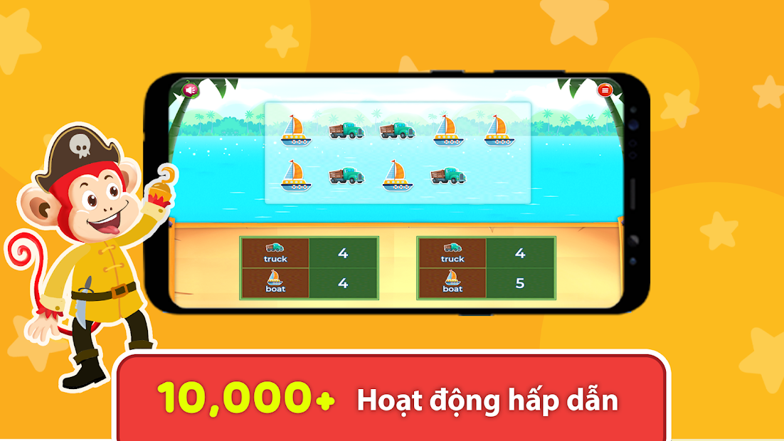 Screenshots App Monkey Math: Ứng dụng học toán tiếng Anh dành cho trẻ
