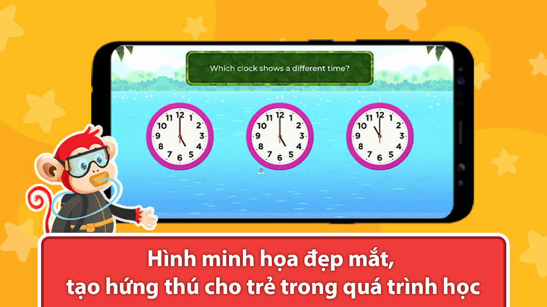 Screenshots App Monkey Math: Ứng dụng học toán tiếng Anh dành cho trẻ
