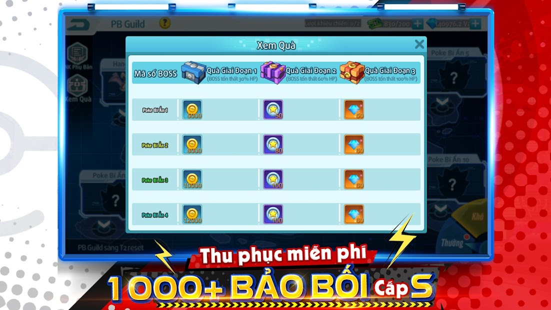 Screenshots Bảo Bối Đại Chiến - Đỉnh cao chiến thuật đấu Pokémon