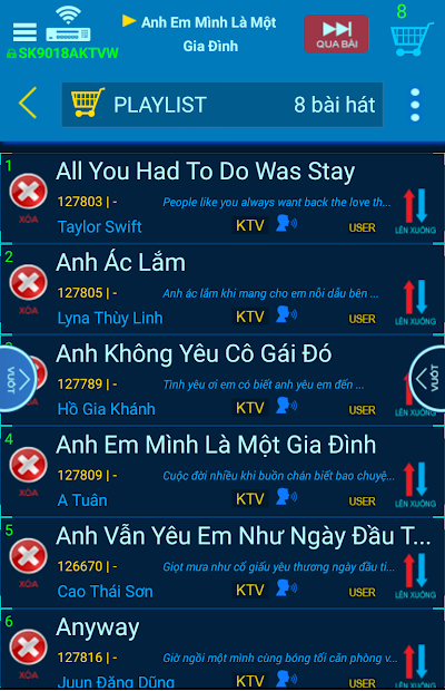 Screenshots App Karaoke Connect: Ứng dụng kết nối, điều khiển và lựa chọn bài hát