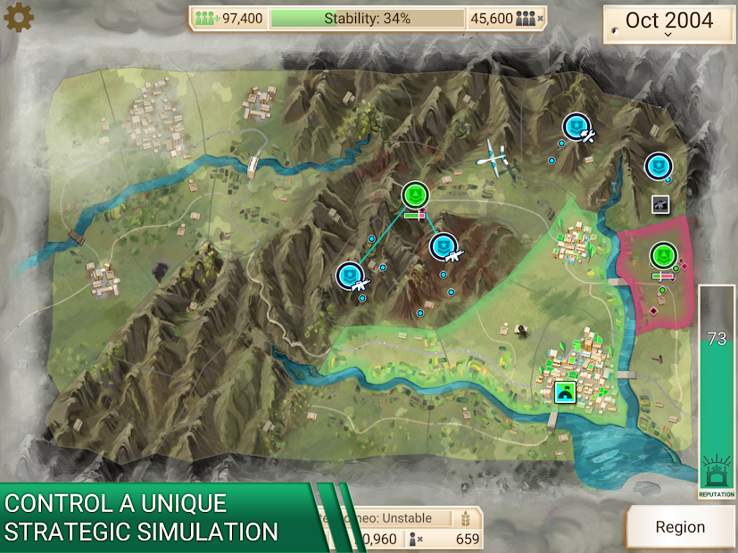 Screenshots Rebel Inc. - Thời kỳ nổi loạn | Game mô phỏng chiến thuật