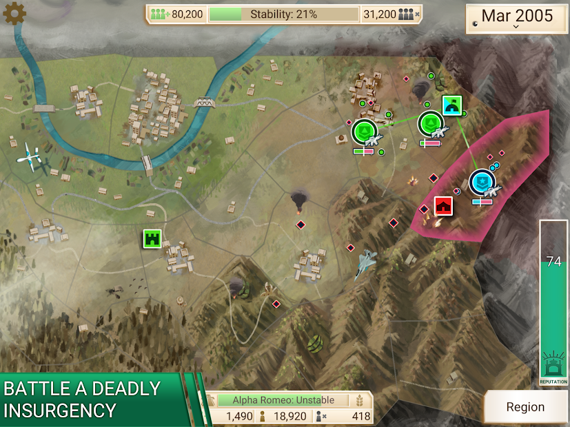 Screenshots Rebel Inc. - Thời kỳ nổi loạn | Game mô phỏng chiến thuật