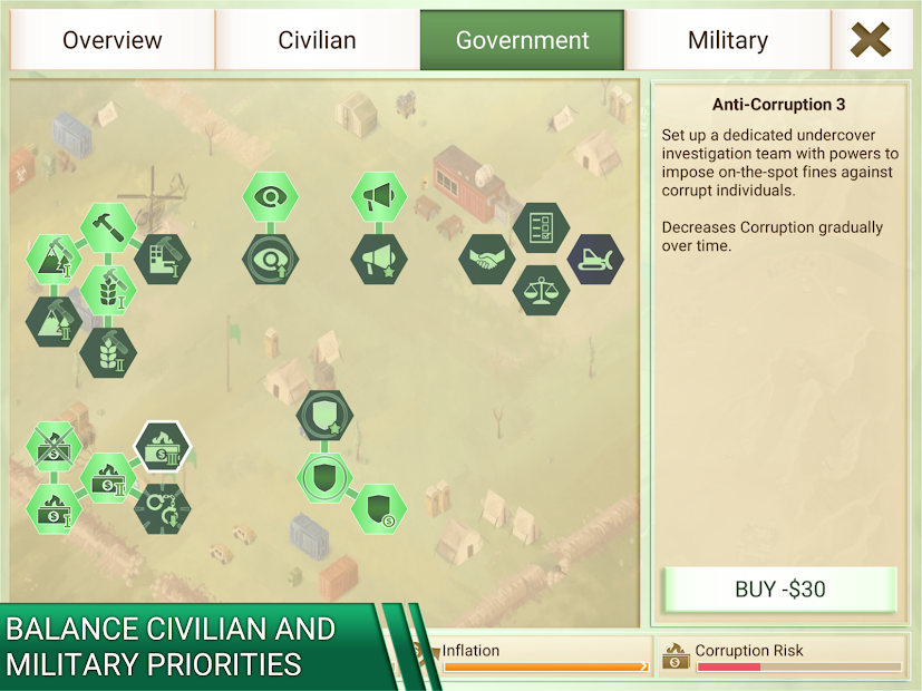 Screenshots Rebel Inc. - Thời kỳ nổi loạn | Game mô phỏng chiến thuật