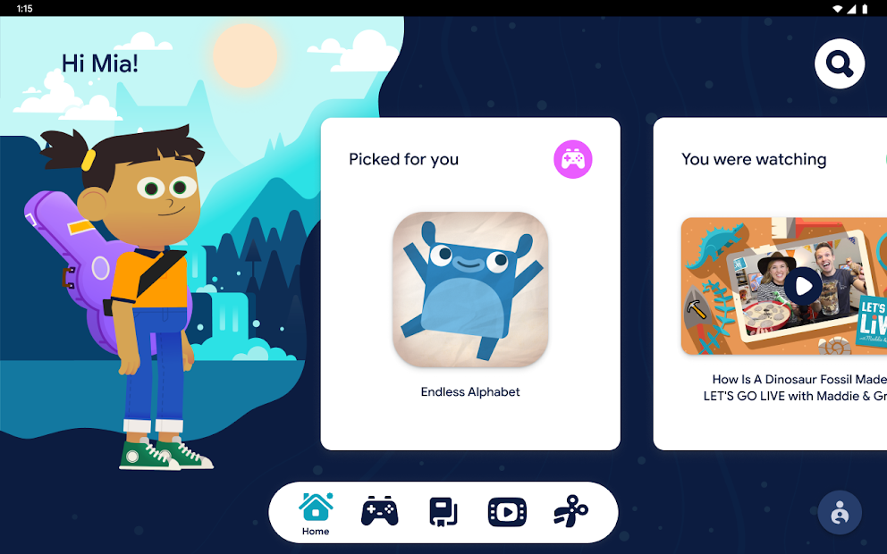 Screenshots Tải Google Kids Space - Ứng dụng giáo dục dành cho trẻ em