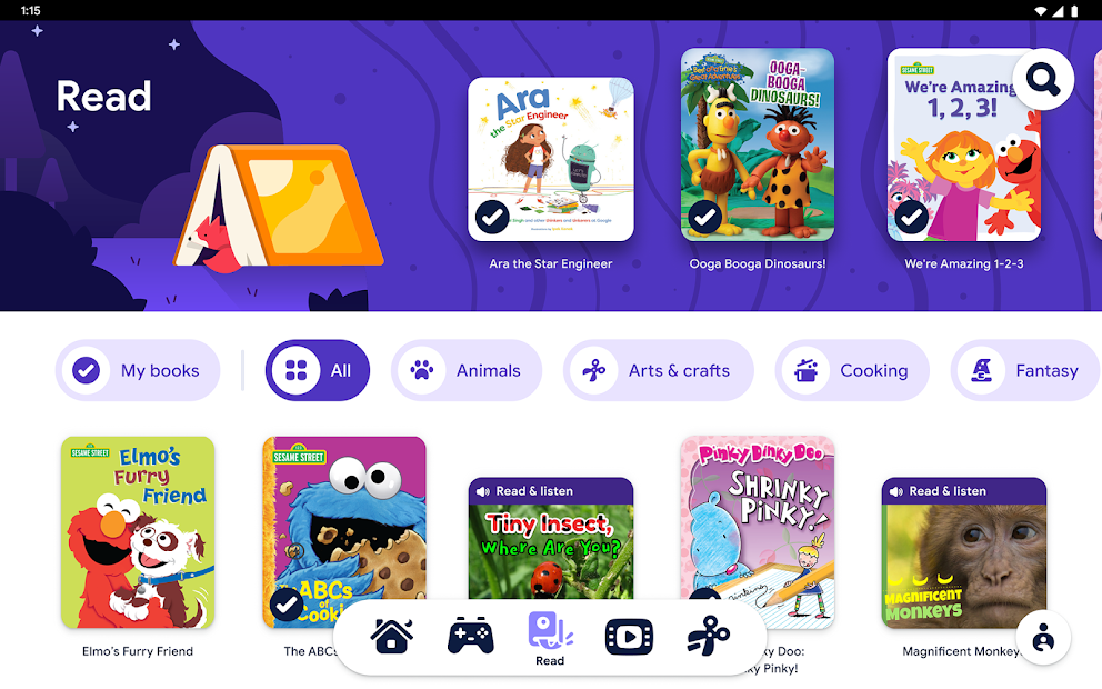 Screenshots Tải Google Kids Space - Ứng dụng giáo dục dành cho trẻ em