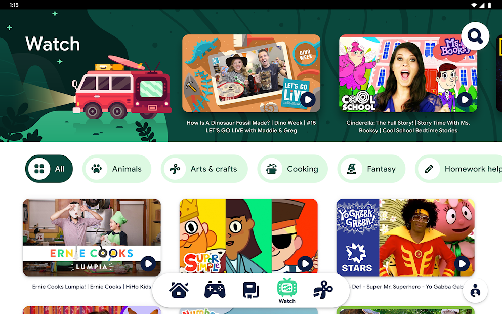 Screenshots Tải Google Kids Space - Ứng dụng giáo dục dành cho trẻ em