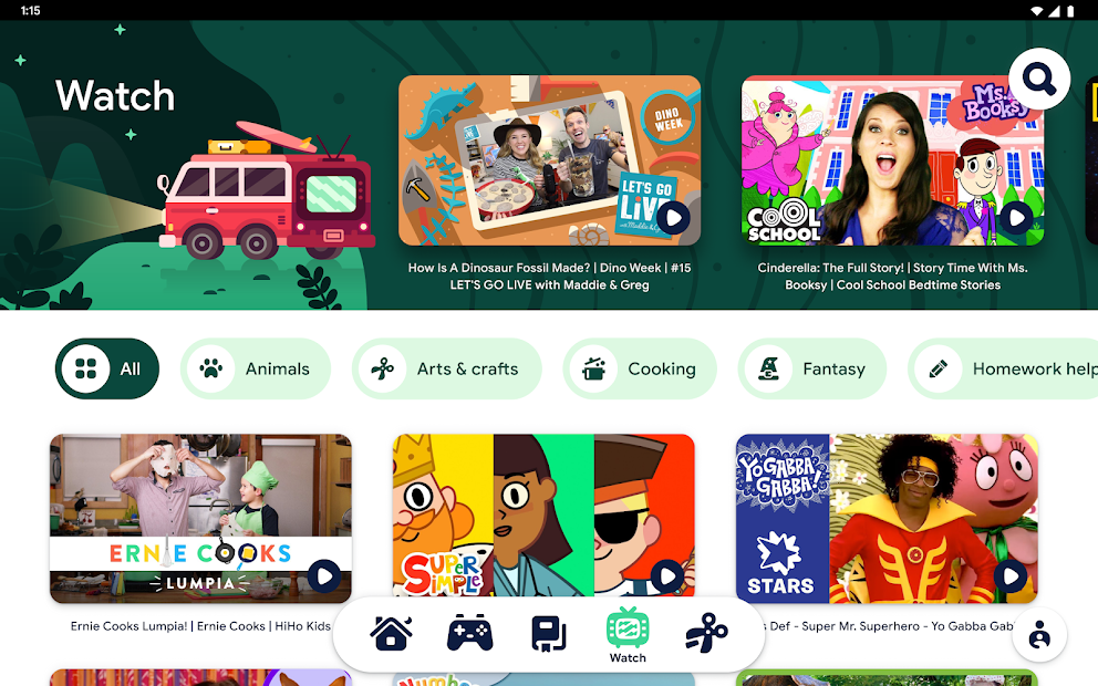 Screenshots Tải Google Kids Space - Ứng dụng giáo dục dành cho trẻ em