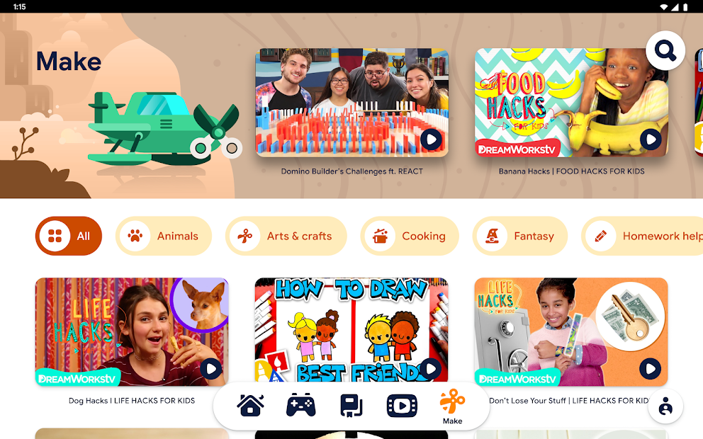 Screenshots Tải Google Kids Space - Ứng dụng giáo dục dành cho trẻ em