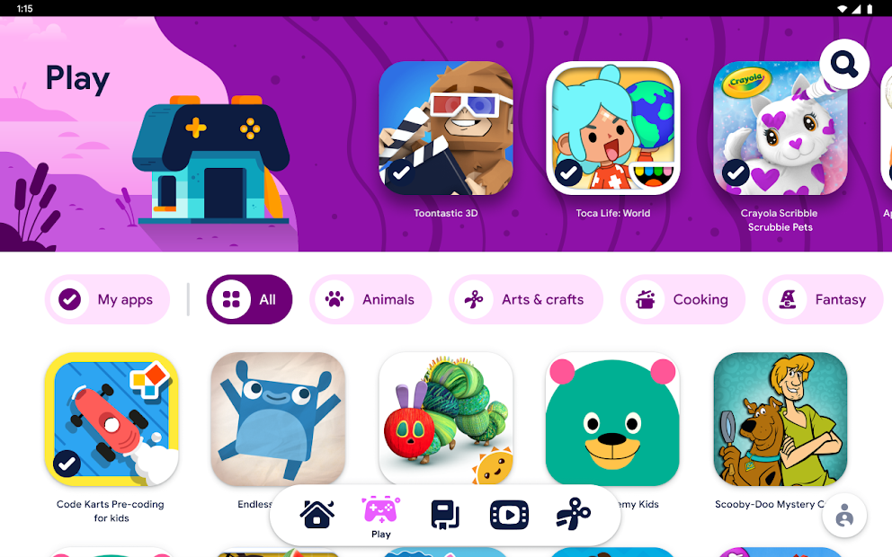 Screenshots Tải Google Kids Space - Ứng dụng giáo dục dành cho trẻ em