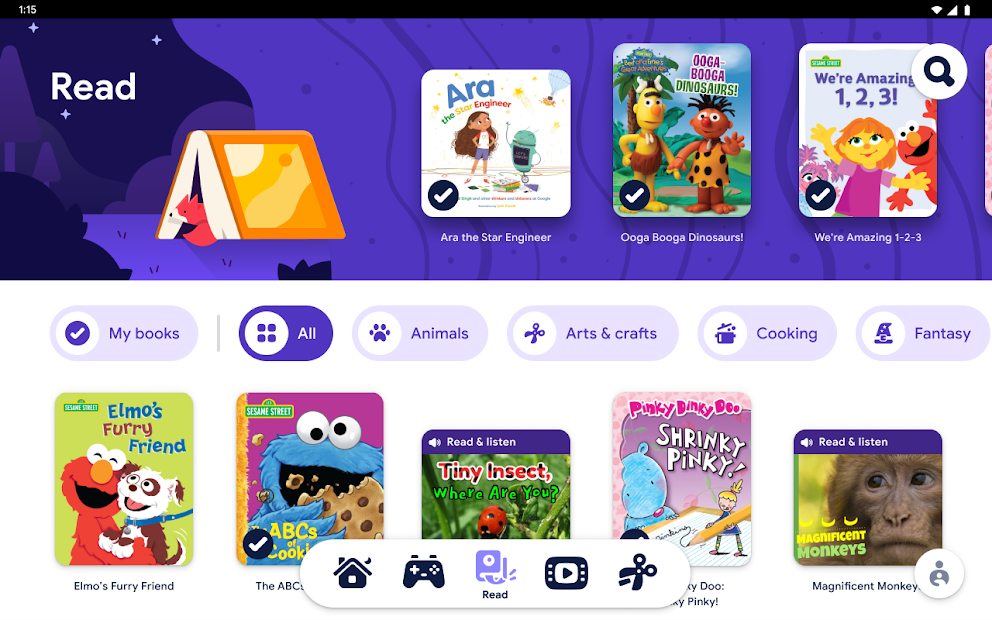 Screenshots Tải Google Kids Space - Ứng dụng giáo dục dành cho trẻ em