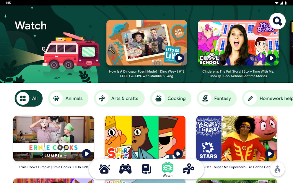 Screenshots Tải Google Kids Space - Ứng dụng giáo dục dành cho trẻ em