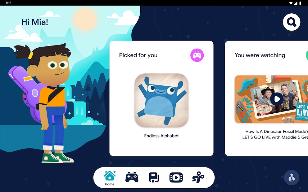Screenshots Tải Google Kids Space - Ứng dụng giáo dục dành cho trẻ em