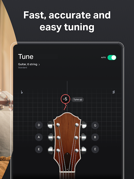 Screenshots Tải app GuitarTuna: Ứng dụng chỉnh dây đàn Guitar tốt, chính xác nhất
